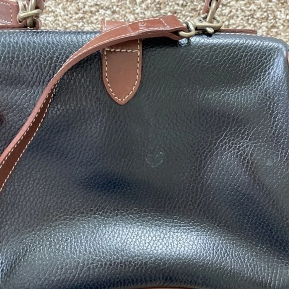 Vintage Talbots Black Brown Crossbody Bag - Picture 14 of 16